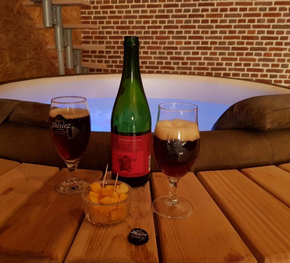 Au Soleil Vert - Chambre de charme avec spa et sauna privés Zeggers-Cappel Esterno foto